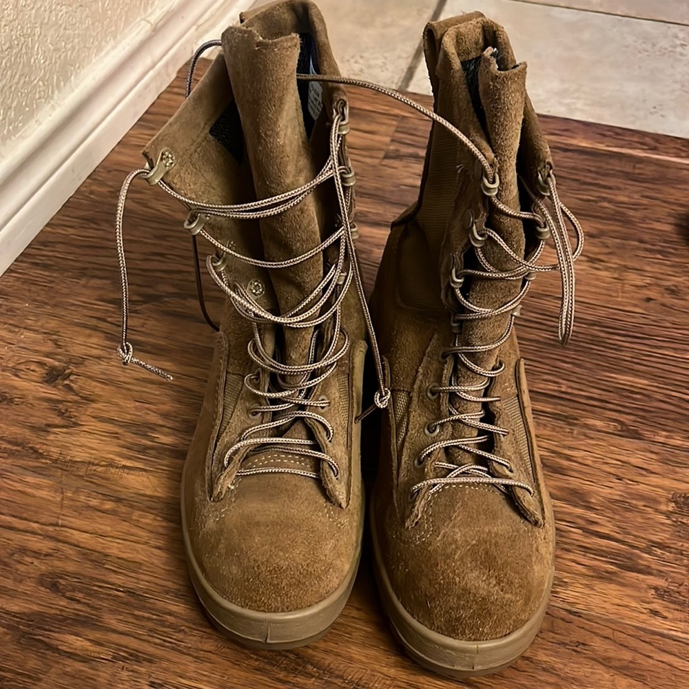 McRae Footwear US Army Issued Tan Combat‎ Boots, NWT Size 7.5XW